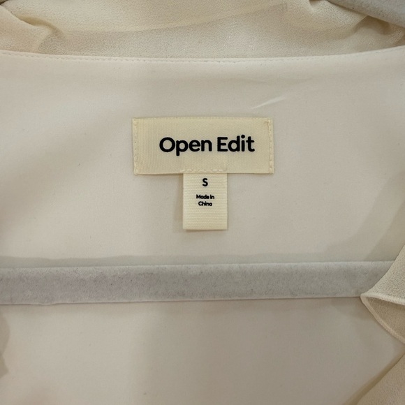 Open Edit Cream Ruffle Blouse - Picture 3 of 3